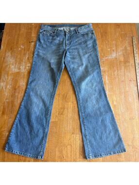 Y2K Flare Bootcut Jeans X2 Denim Low Rise Stretch Tag W10 Fits Like 32X29 Blue